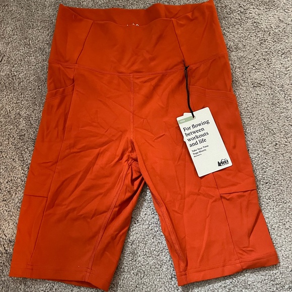 REI Shorts Rei Orange Biker Shorts Still Has Tag Poshmark